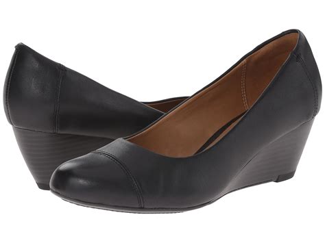 clarks brielle chanel wedge shoes|Clarks brielle chanel black leather + FREE SHIPPING.